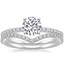 18K White Gold Ballad Diamond Ring (1/8 ct. tw.) with Flair Diamond Ring (1/6 ct. tw.)