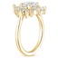 18KY Sapphire Arabesque Diamond Ring (1/2 ct. tw.), smalltop view
