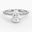 Moissanite Ballad Diamond Ring (1/8 ct. tw.) in Platinum
