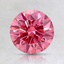 1.08 Ct. Fancy Vivid Pinkish Purple Round Lab Created Diamond