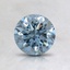 3.06 Ct. Fancy Intense Blue Round Lab Created Diamond