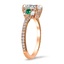 Surprise Gallery Diamond Ring with Emerald Accents, smallview