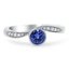 Custom Bezel-Set Diamond and Sapphire Rings