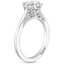18K White Gold Simply Tacori Crown Diamond Ring, smallside view