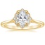18K Yellow Gold Coralie Diamond Ring, smalltop view