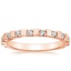 Rose Gold Satin Eva Diamond Ring