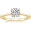 18K Yellow Gold Elle Ring, smalltop view