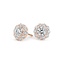 14K Rose Gold Lotus Flower Diamond Earrings (1/2 ct. tw.), smalltop view