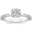 18K White Gold Avery Diamond Ring, smalltop view