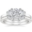 18K White Gold Faye Baguette Diamond Ring (1/2 ct. tw.) with Tapered Baguette Diamond Ring