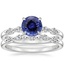 18KW Sapphire Petite Versailles Diamond Bridal Set (3/8 ct. tw.), smalltop view