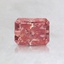 0.71 Ct. Fancy Vivid Orangy Pink Radiant Lab Created Diamond