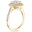 18K Yellow Gold Soleil Diamond Ring with Pink Lab Diamond Accents (1/2 ct. tw.), smallside view