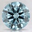 2.50 Ct. Fancy Intense Blue Round Lab Created Diamond