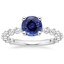 18KW Sapphire Luxe Marseille Diamond Ring, smalltop view