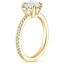 18K Yellow Gold Magnolia Diamond Ring, smallside view