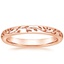 Rose Gold Verdure Engraved Ring