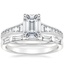 18K White Gold Amalfi Diamond Ring with Lane Diamond Ring (1/3 ct. tw.)