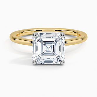 Perfect Fit Solitaire Two Tone Engagement Ring