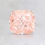 1.01 Ct. Fancy Orangy Pink Cushion Lab Created Diamond