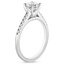 18KW Sapphire Sonora Diamond Ring, smalltop view