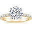 18K Yellow Gold Constance Diamond Ring (1/3 ct. tw.), smalltop view