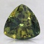 8.6mm Unheated Bi-Color Green Trillion Australian Sapphire