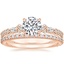 14K Rose Gold Primrose Diamond Ring with Luxe Sonora Diamond Ring (1/4 ct. tw.)