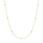 18K Yellow Gold Bezel Strand 18 in. Diamond Necklace (2/3 ct. tw), smalltop view on a hand