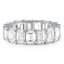Custom Emerald Cut Diamond Eternity Ring