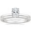 Platinum Vita Diamond Ring with Petite Comfort Fit Wedding Ring