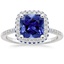 Sapphire Audra Diamond Ring with Sapphire Accents (1/4 ct. tw.) in 18K White Gold
