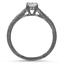 Hand Engraved Black Rhodium Diamond Ring, smallview