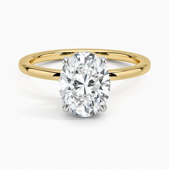 18K Yellow Gold Mixed Metal Perfect Fit Diamond Ring