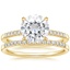 18KY Moissanite Petite Viviana Diamond Bridal Set (1/4 ct. tw.), smalltop view