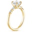 18K Yellow Gold Petite Versailles Diamond Ring (1/6 ct. tw.), smallside view