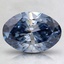 1.54 Ct. Fancy Blue Oval Lab Created Diamond