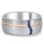 Custom Two Tone Curved Sapphire Horizon Ring