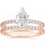 14KR Moissanite Luxe Petite Shared Prong Diamond Bridal Set (3/4 ct. tw.), smalltop view