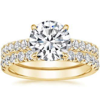 18K Yellow Gold Sienna Diamond Bridal Set (7/8 ct. tw.)