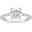 18KW Moissanite Luxe Versailles Diamond Ring (1/2 ct. tw.), smalltop view