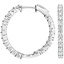 18K White Gold Alisha Lab Created Diamond Hoop Earrings (3 3/4 ct. tw.), smalladditional view 1