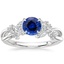 Sapphire Summer Blossom Diamond Ring (1/4 ct. tw.) in Platinum
