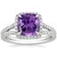 Amethyst Fortuna Ring (1/2 ct. tw.) in 18K White Gold