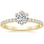 18K Yellow Gold Bliss Diamond Ring (1/6 ct. tw.), smalltop view