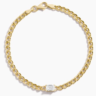 14K Yellow Gold Lia Lab Diamond Chain Bracelet