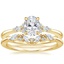 18K Yellow Gold Nadia Diamond Ring with Yvette Diamond Ring