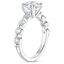 18KW Aquamarine Monaco Diamond Ring (2/3 ct. tw.), smalltop view