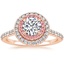14K Rose Gold Soleil Diamond Ring with Pink Lab Diamond Accents (1/2 ct. tw.), smalltop view