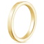 18K Yellow Gold 2.5mm Soft Edge Quattro Wedding Ring, smallside view